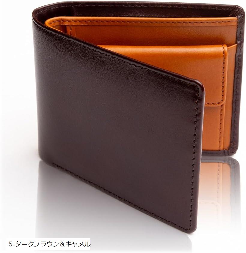 楽天市場】財布 メンズ 2つ折り 二つ折り イタリアンレザー 二つ折り