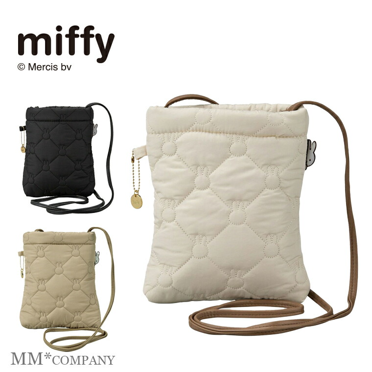 楽天市場】ミッフィー ショルダーバッグ キルティング ミニショルダー