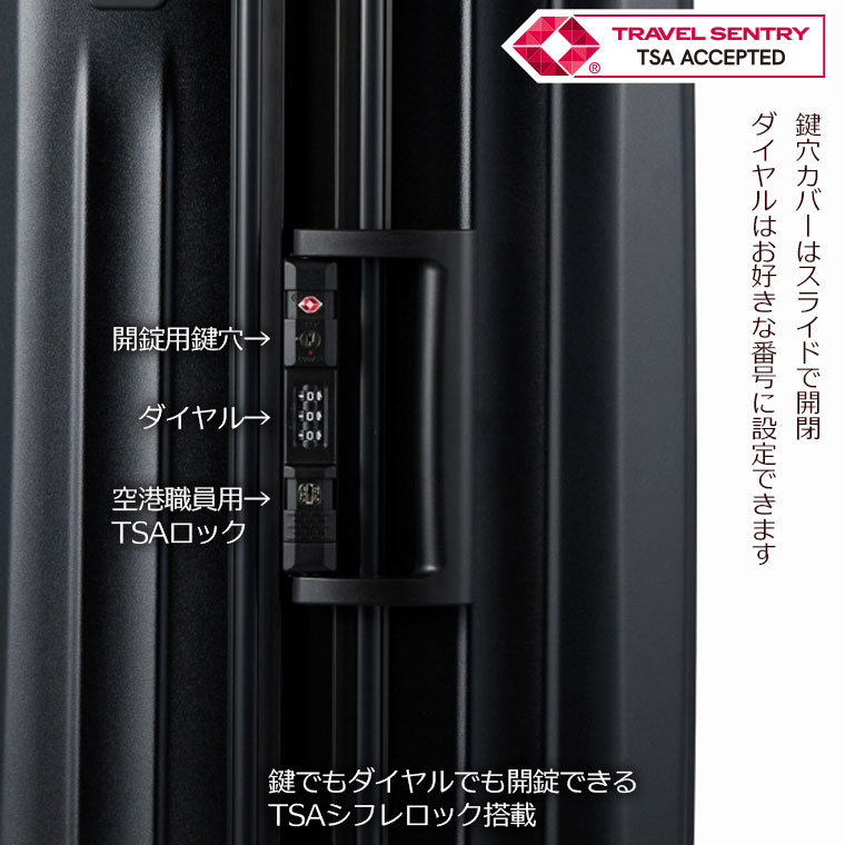 楽天市場】スーツケース Lサイズ 83L ストッパー付き 静音キャスター