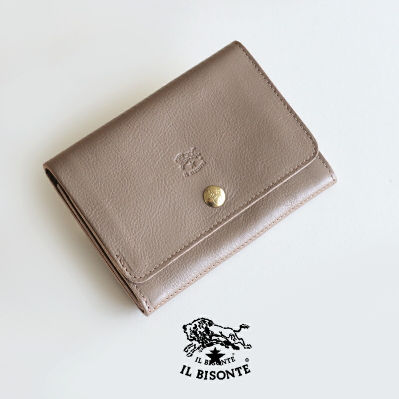 楽天市場】IL BISONTE イルビゾンテ レザーミディアムウォレット 54323
