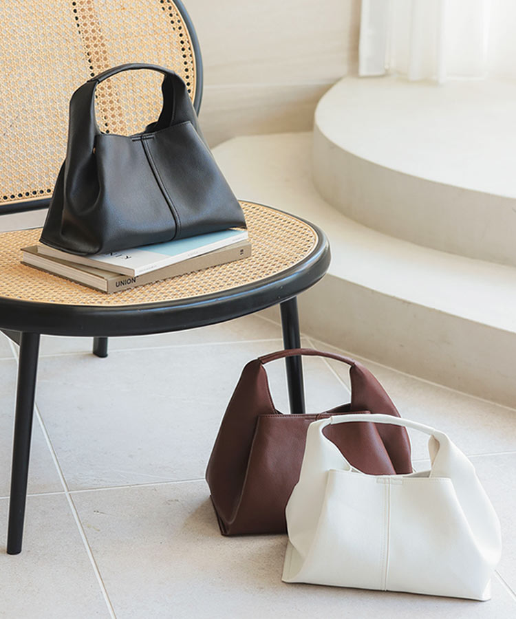 楽天市場】ソフト フェイクレザー ワンハンドルバッグ レディース