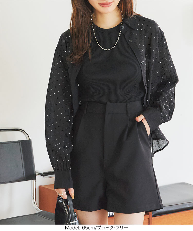 楽天市場】≪ 特別セール ≫ ビジュー シアーシャツ ブラウス