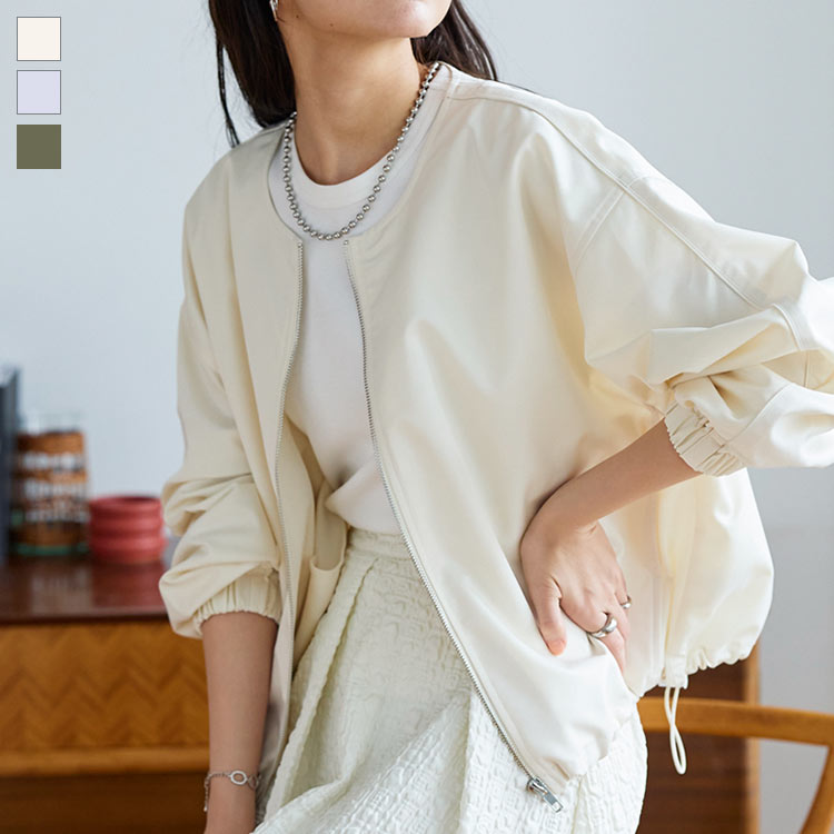 楽天市場】≪ 特別セール ≫ ボリュームスリーブノーカラーブルゾン