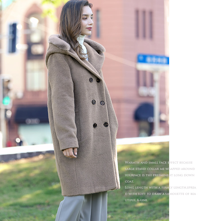 楽天市場】コート アウター アルパカ ウールコート レディース 大きい