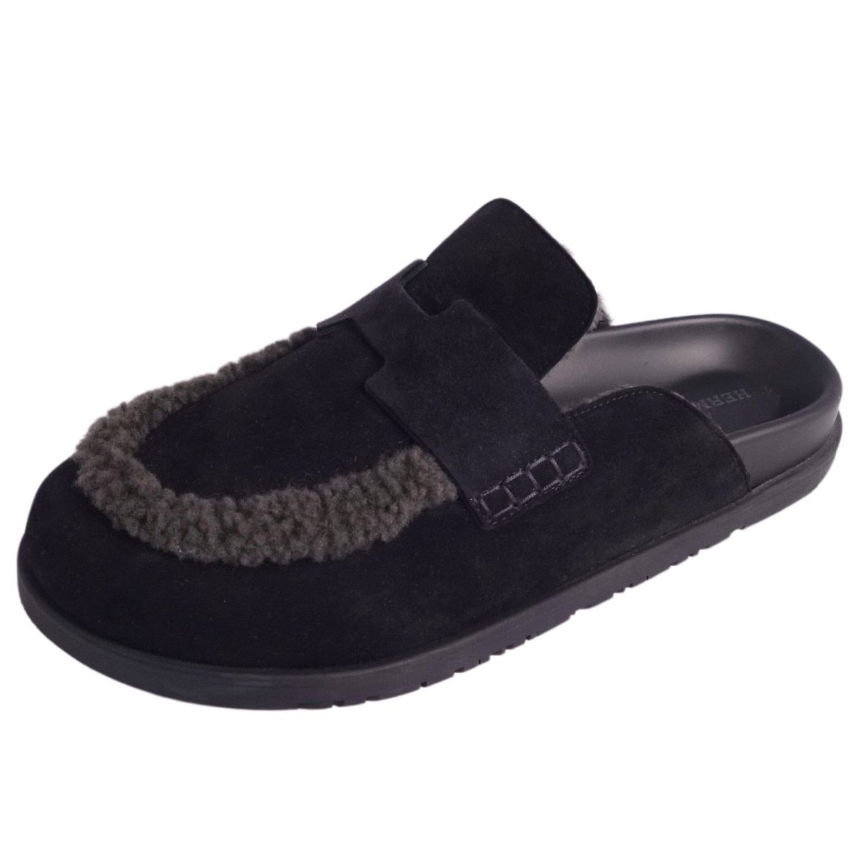 HERMÈS ブラック サンダル 28cm HERMES（エルメス） ≪ 新品 ≫ メンズ