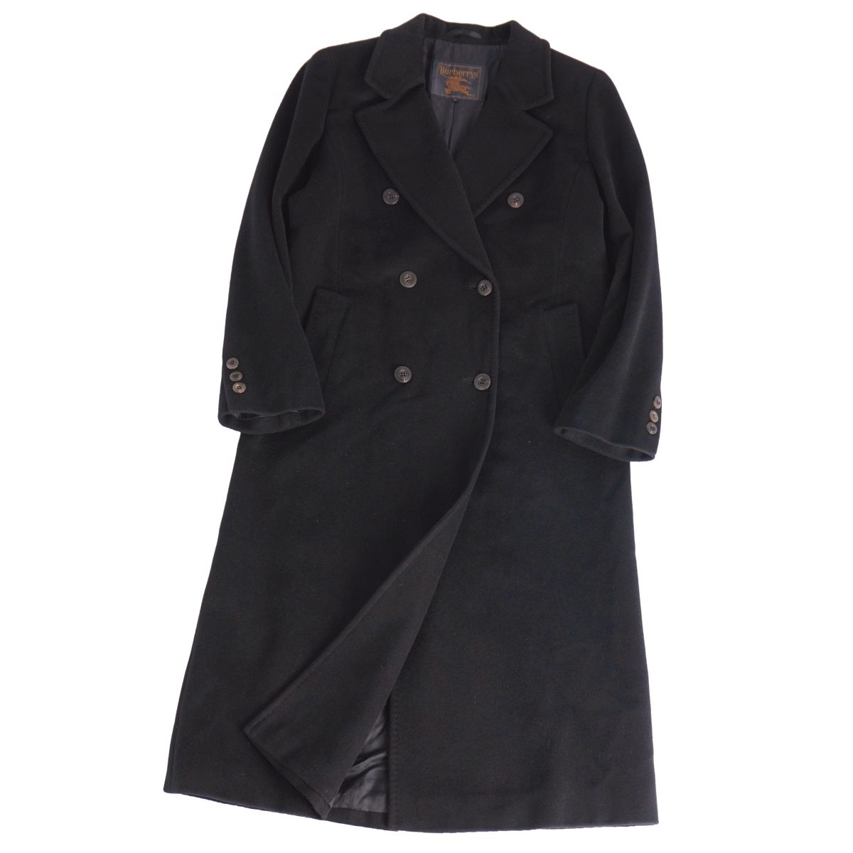 Burberry バーバリー カシミヤ ロングコート ブラック burberry