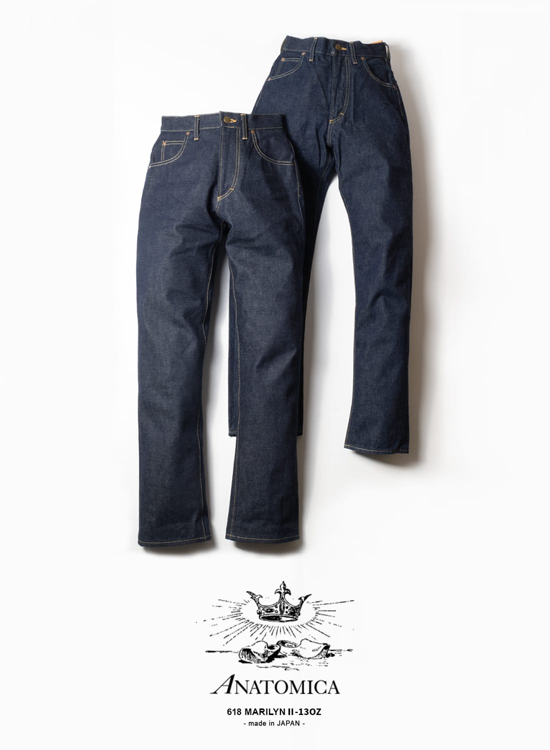 楽天市場】【19%OFFクーポン対象】アナトミカ マリリン 2 デニムパンツ
