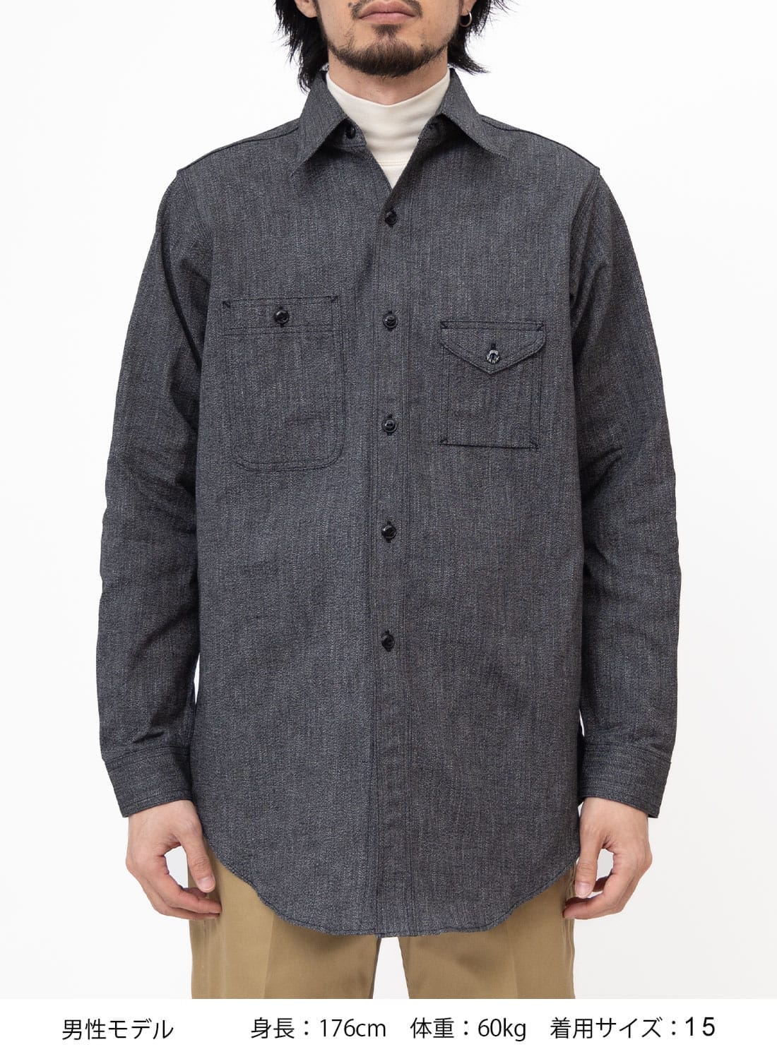 BIG YANK ブラックシャンブレーシャツ 15 1/2 楽天市場】50's