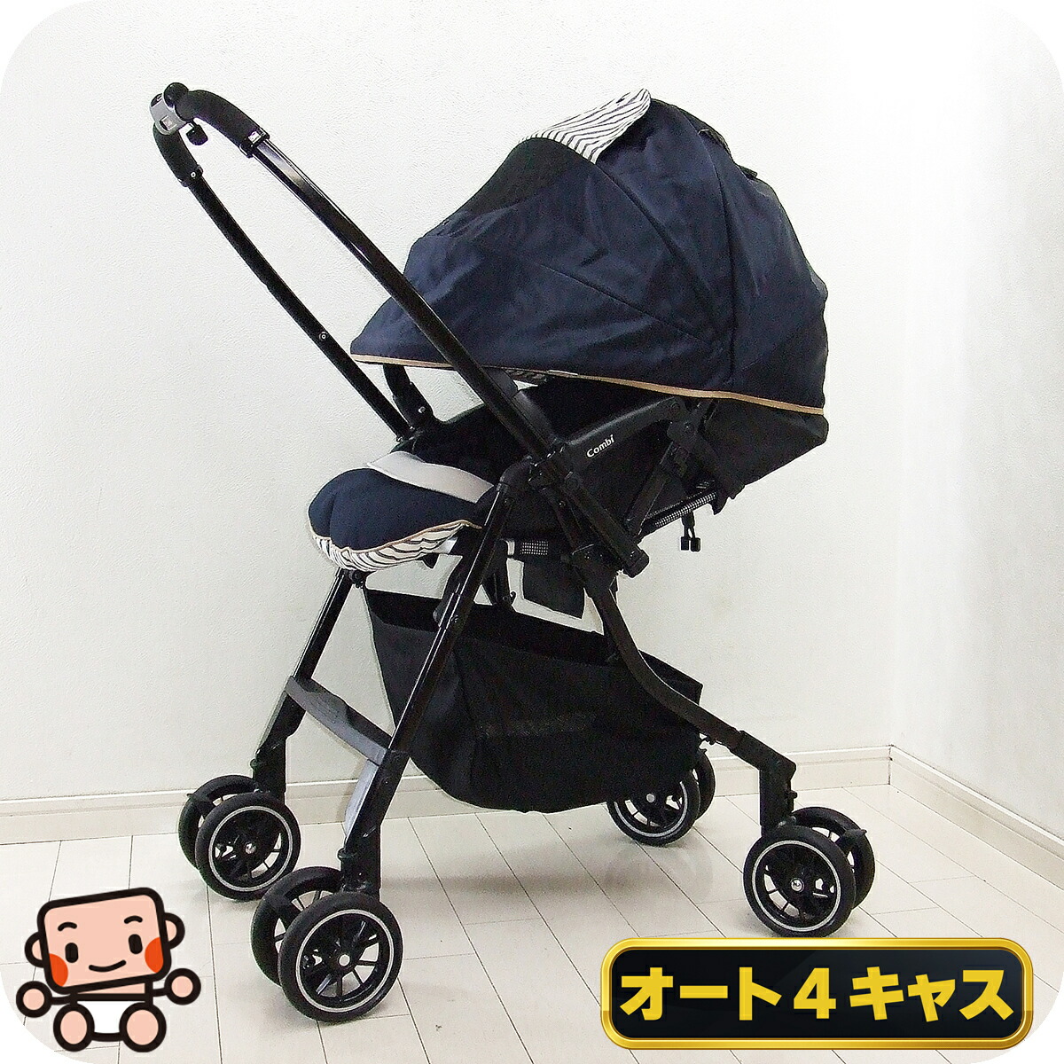 楽天市場】コンビ ベビーカー メチャカル オート4キャス エッグ