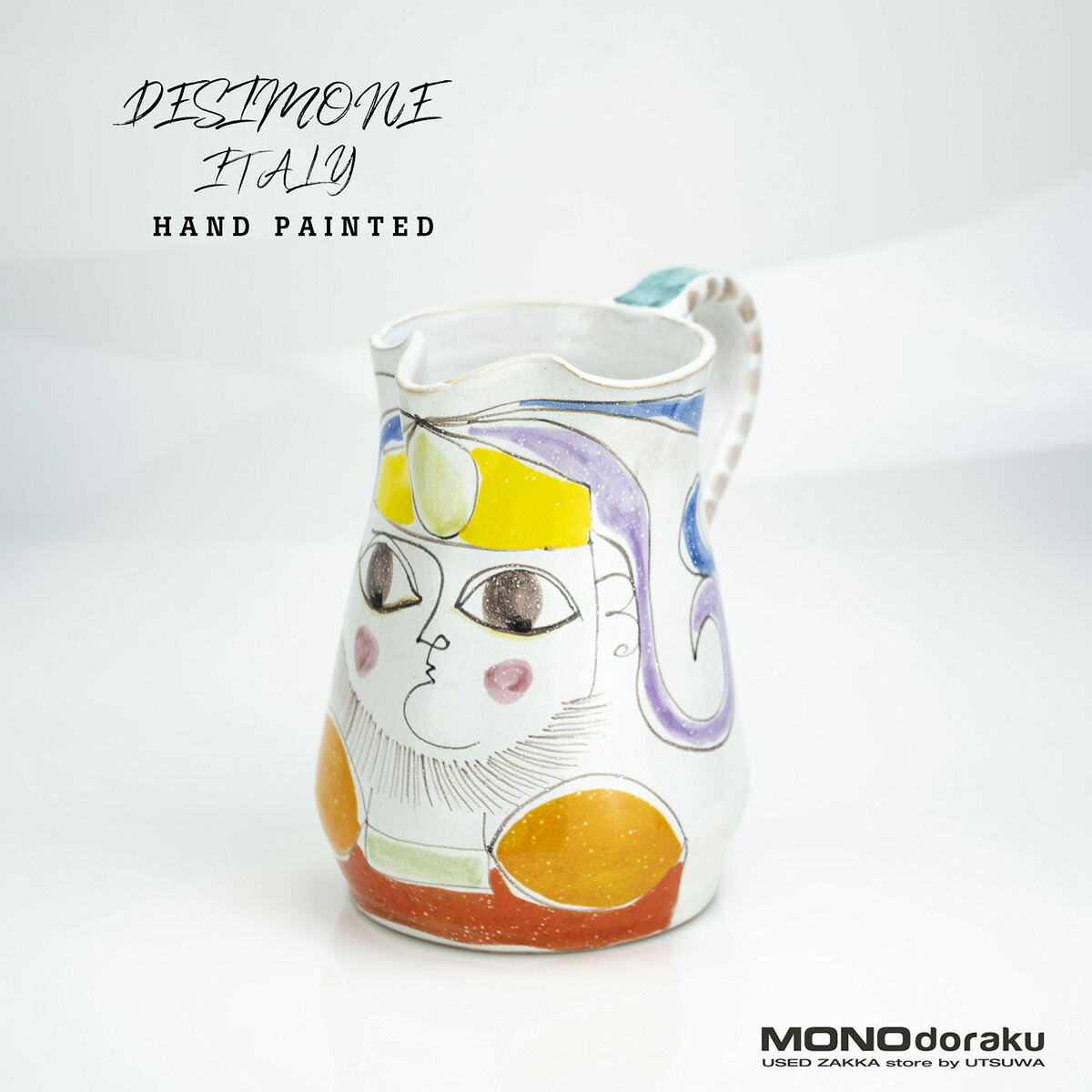 楽天市場】デシモーネ De Simone シチリア陶器 ピッチャー フラワー