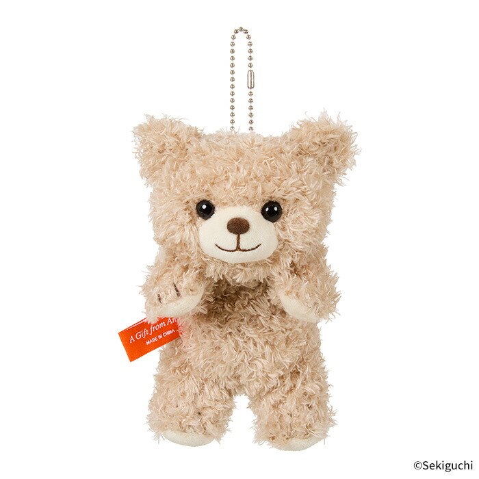 楽天市場】あそんで！テディベア マスコットキーチェーン ベージュ