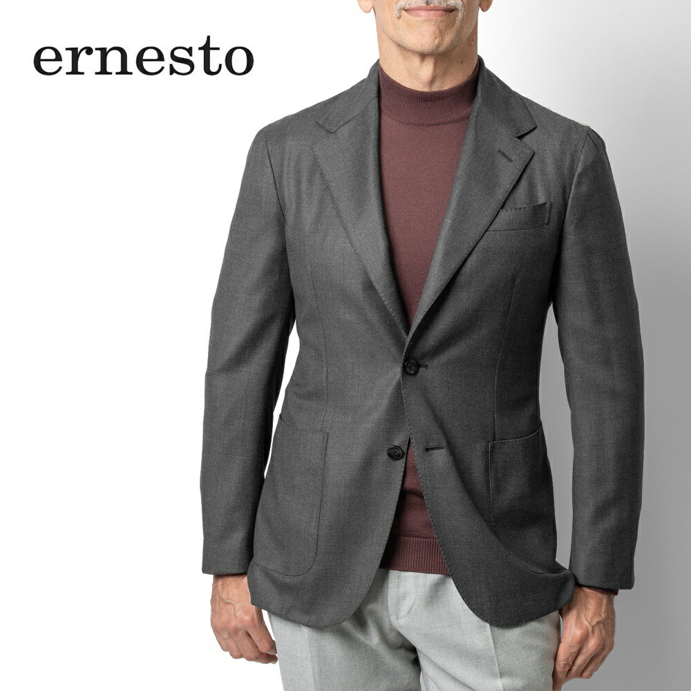 楽天市場】【返品不可】エルネスト ERNESTO ジャケット グレー