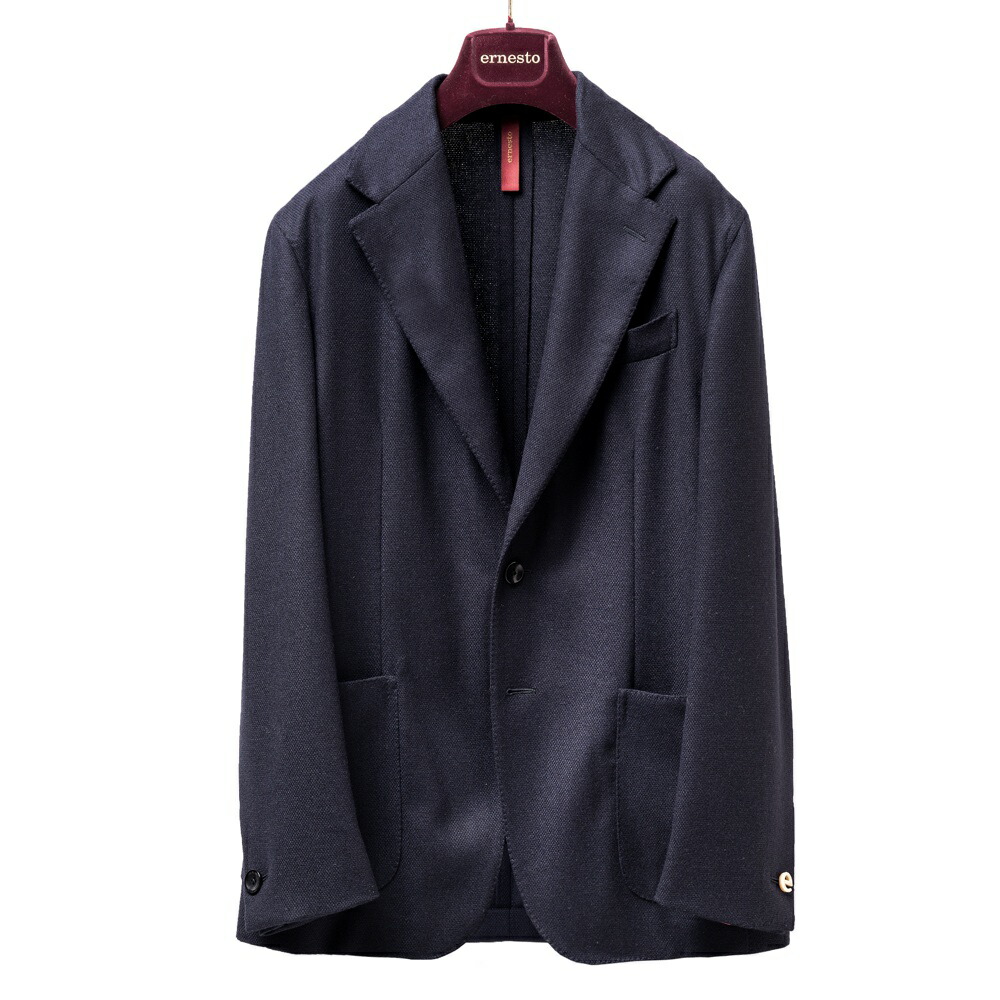 楽天市場】【返品不可】エルネスト ERNESTO ジャケット ネイビー
