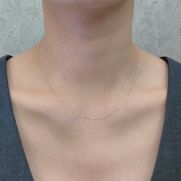 楽天市場】【送料無料 18金ネックレスチェーン 18KYG0.60カットボール