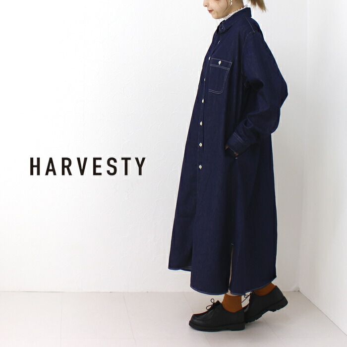 楽天市場】[25%OFF] ハーベスティ HARVESTY 6ozデニムワークシャツ