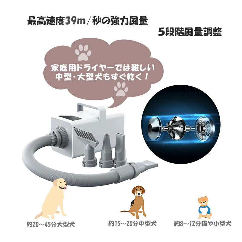 楽天市場】【10%OFFクーポン配布中！4日20時～】ペットドライヤー 犬