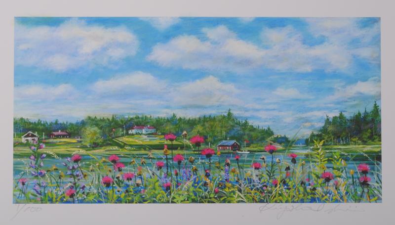 楽天市場】ヒロ・ヤマガタ ブローニュの森のベーカリー パリ 絵画 風景