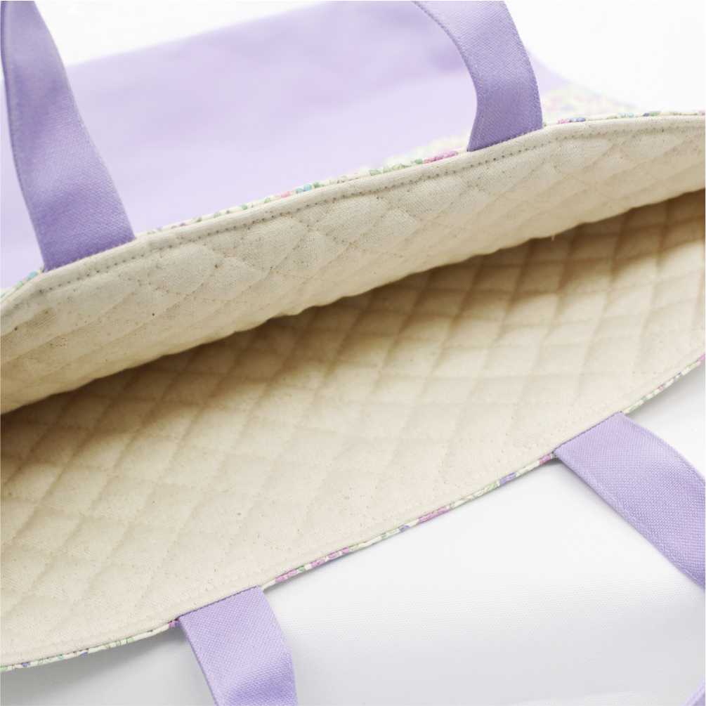 楽天市場】【レッスンバッグ】 ハンドメイド （花柄パープル