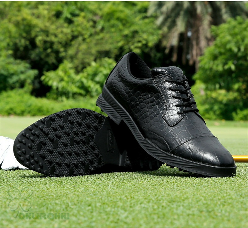 楽天市場】ゴルフ ゴルフシューズ クロコダイル柄本革 帯式 ソフト