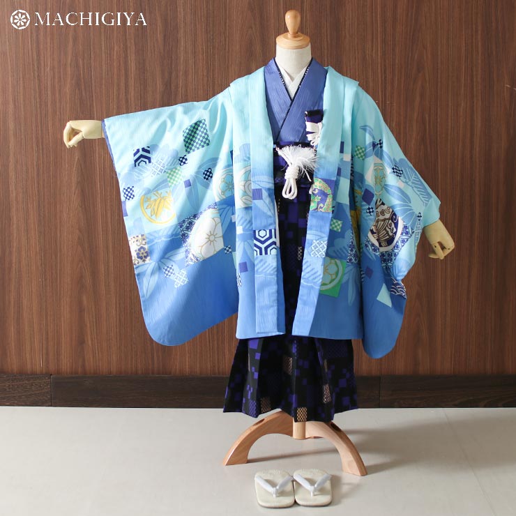 楽天市場】【レンタル】5歳 七五三 男の子 羽織袴セット レンタル 絵羽