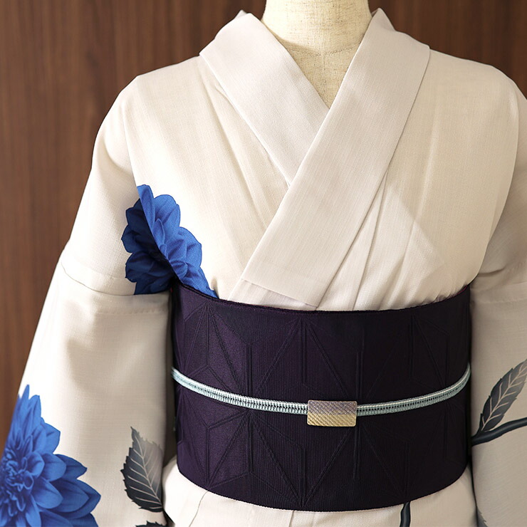 楽天市場】[ 洗える 浴衣 ] ダリア（ブルー/105-337-151-75）ゆかた