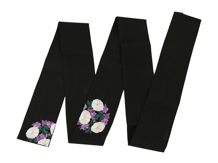 楽天市場】＼WeekendSale開催中!／[華やかな刺繍！] 絽 細帯 半巾帯 花