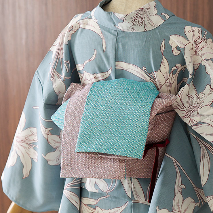 楽天市場】＼WeekendSale開催中!／[撫松庵] 半幅帯 細帯 織七宝 (104