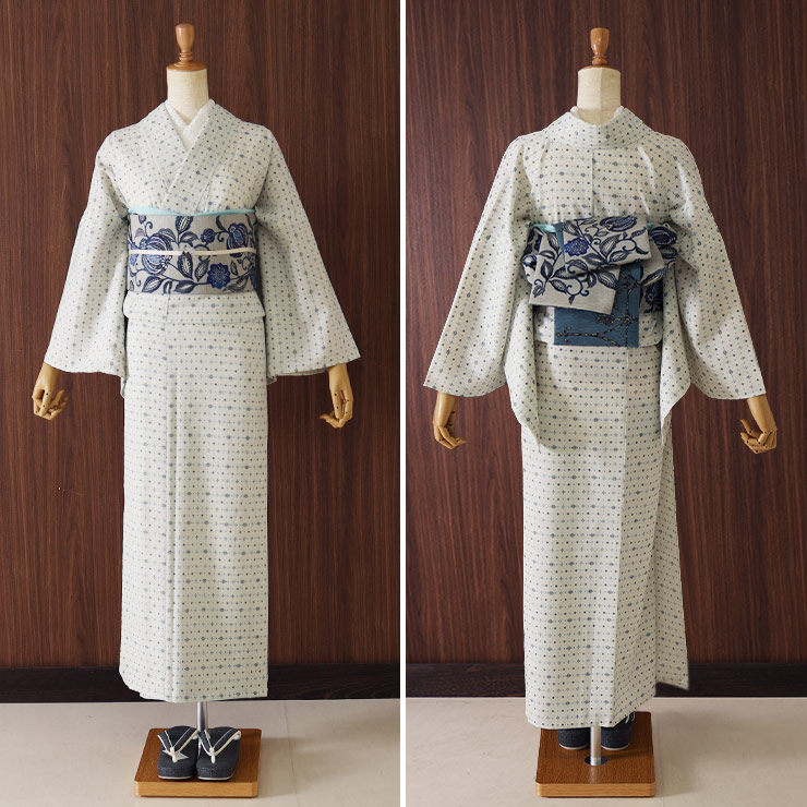 楽天市場】[セオα] 浴衣 ドットクロス (オフホワイト) ゆかた セオ