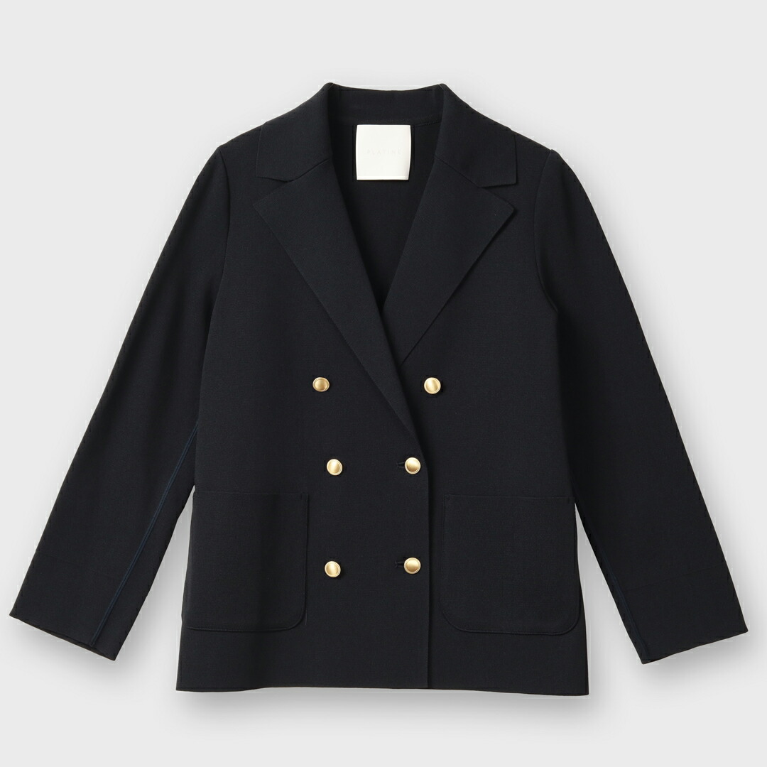 楽天市場】PLATINE/PLATINE Viora ミラノリブニットダブルジャケット