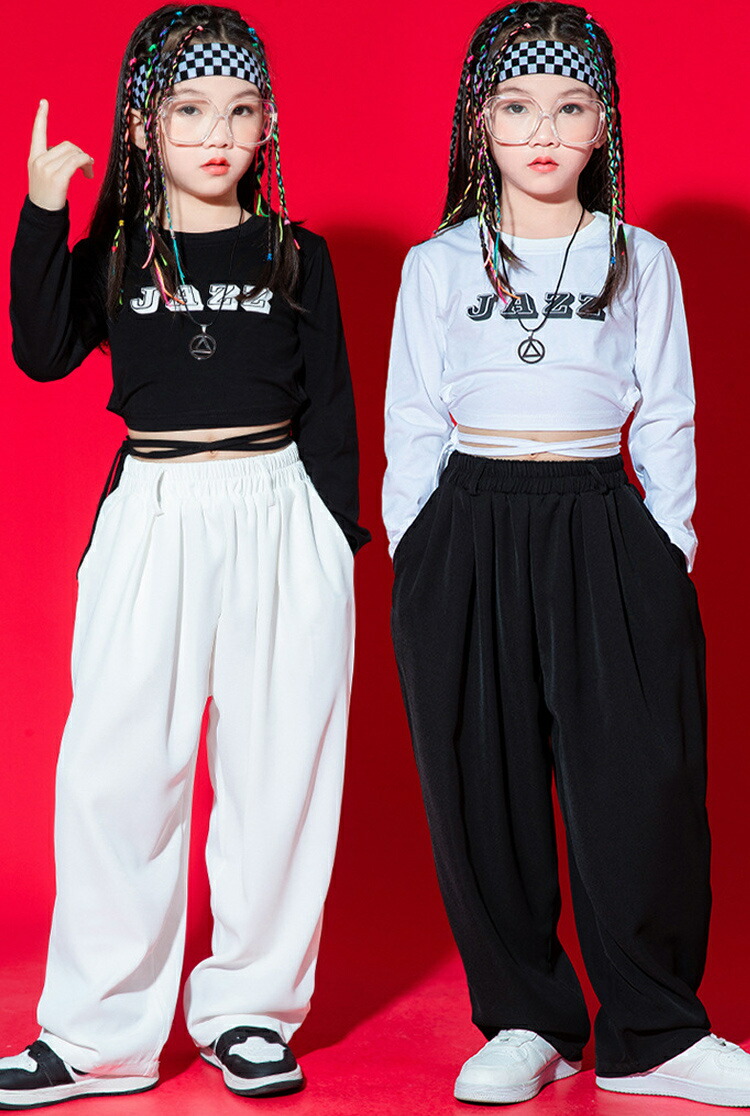 楽天市場】セットアップ トップス ヘソ出し パンツ キッズダンス衣装