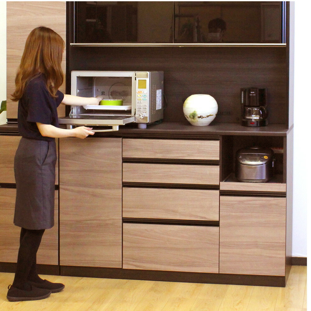 楽天市場】高橋木工所 ココット キッチンボード 120 オープン 幅120.3