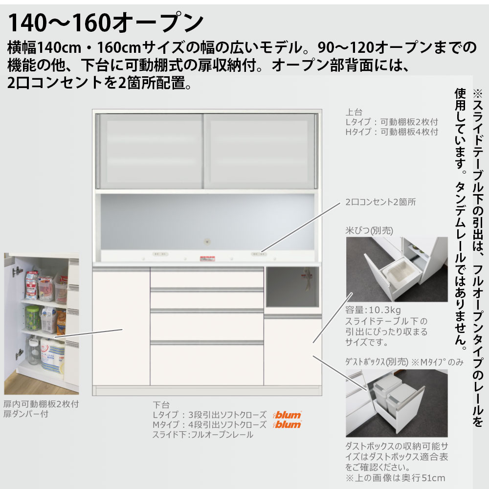 楽天市場】高橋木工所 プレファ キッチンボード 120Wカウンター 幅