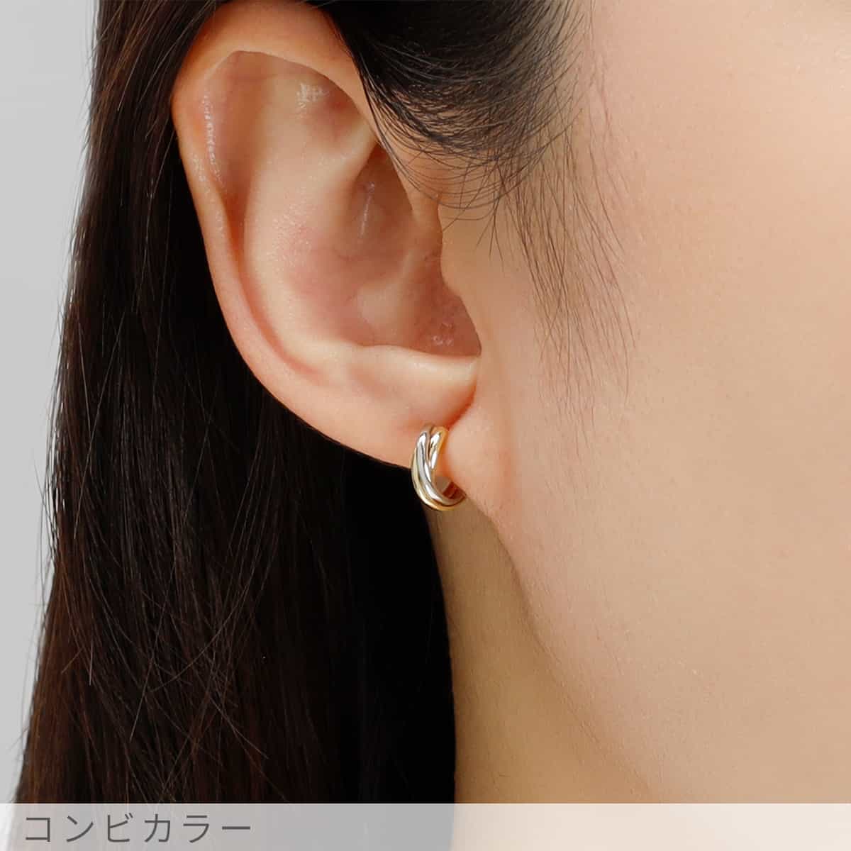 楽天市場】【即納可】 地金 ピアス 18金 イエローゴールド プラチナ900