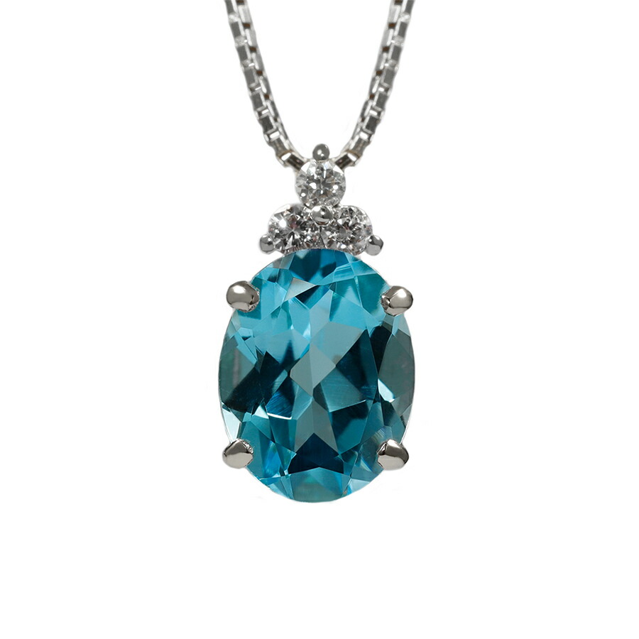 楽天市場】【限定ポイント10倍！】 ブルートパーズ ネックレス 1.8