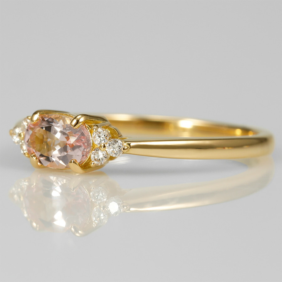 楽天市場】【SS限定 10％OFF！】 モルガナイト ダイヤモンド リング