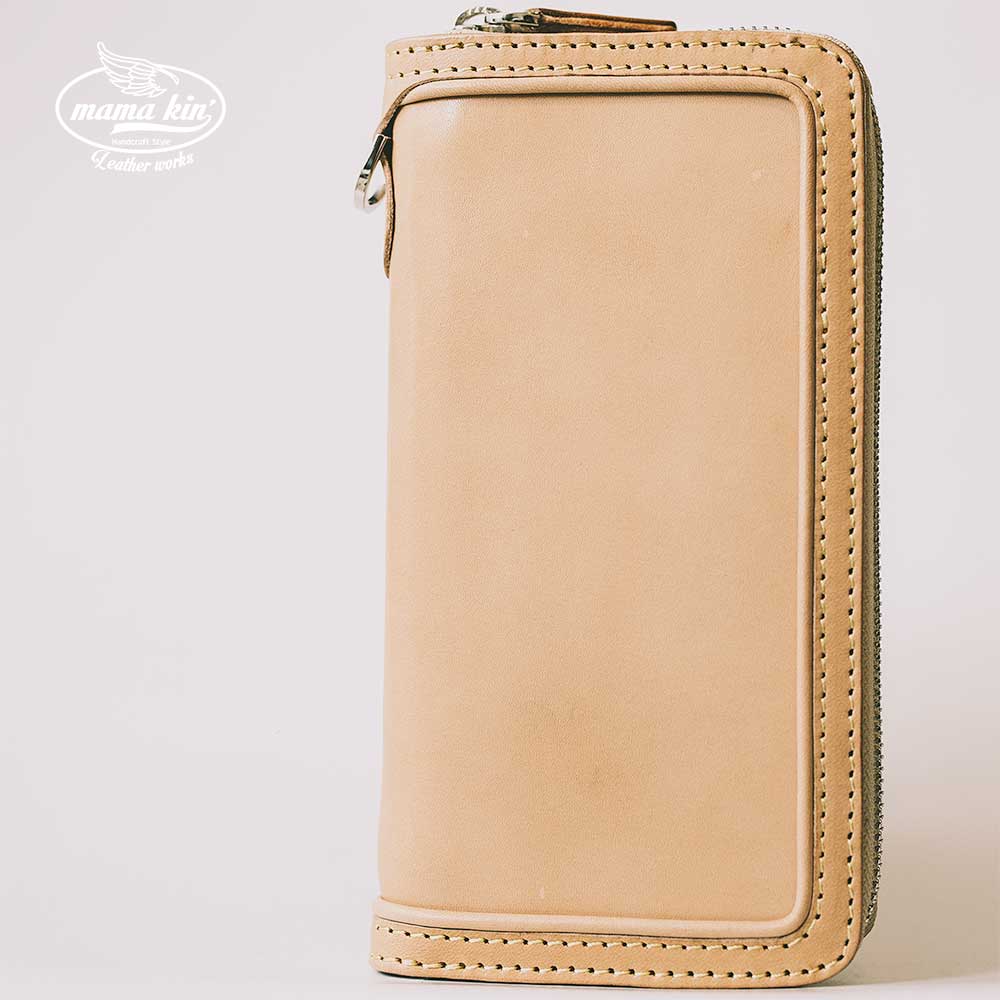 楽天市場】栃木レザー ヌメ革 サドルレザー ラウンドファスナー 長財布