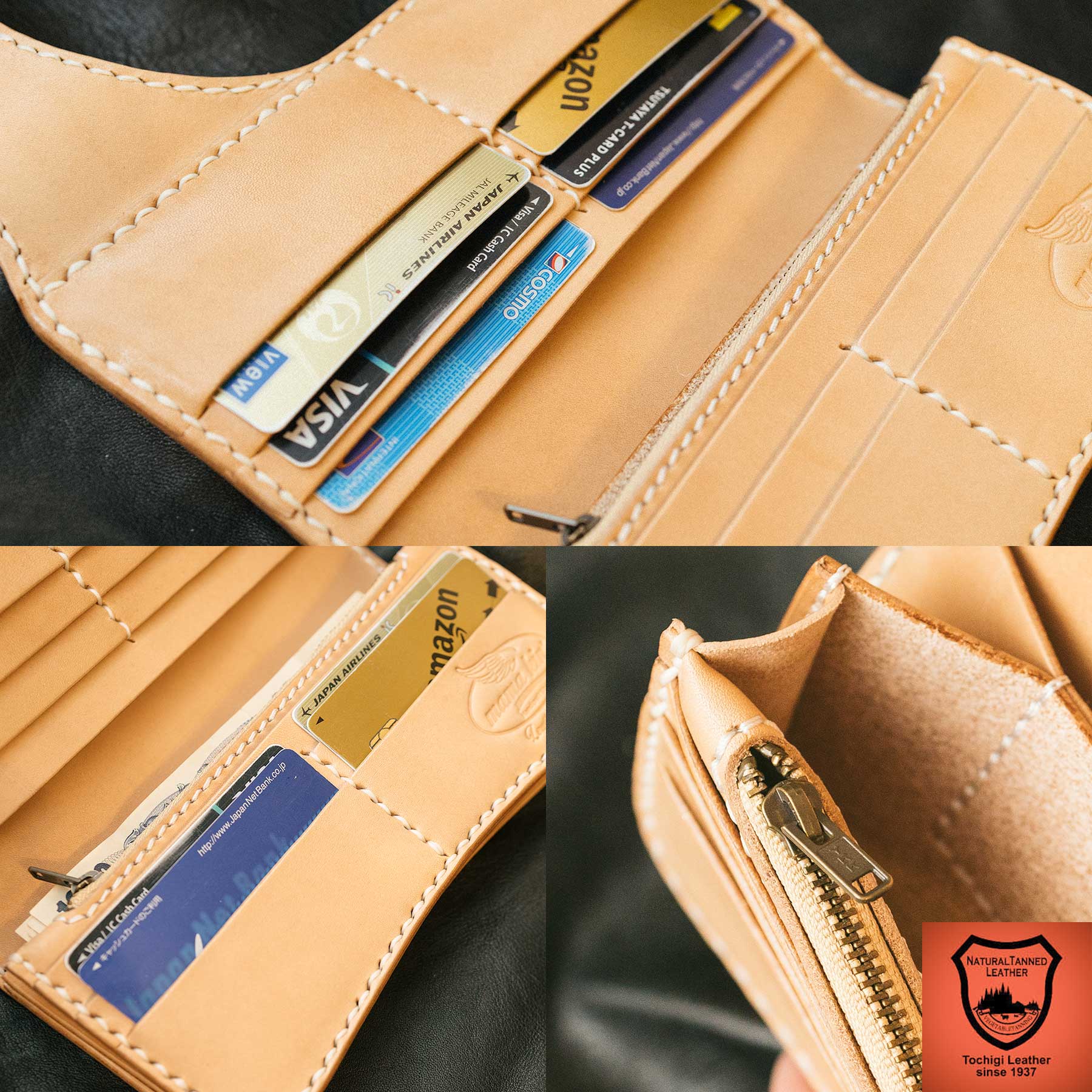 楽天市場】栃木レザー 長財布 バイカーズウォレット ライダース