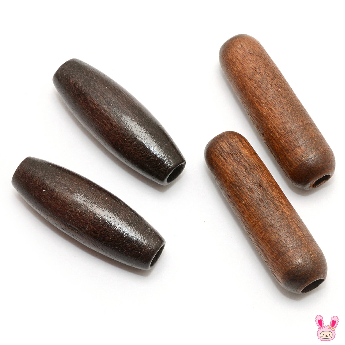 楽天市場】ウッドビーズ 大サイズ 4個入り ［在庫限り］ : まんま