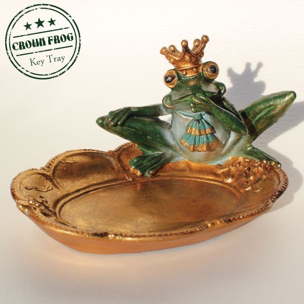 楽天市場】王様カエル コイントレー 鍵置き キートレイ 小銭入れ