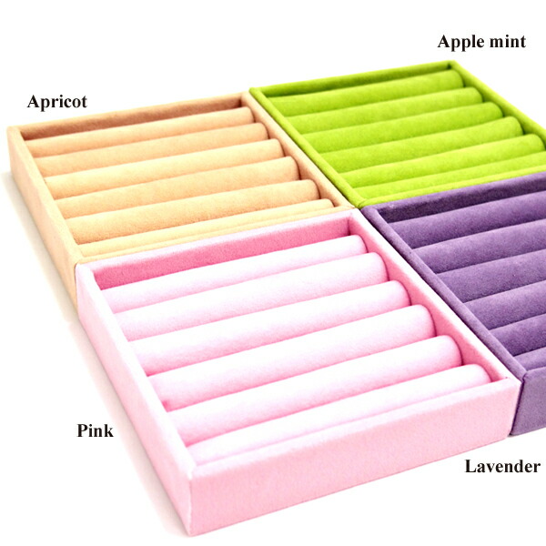 楽天市場】大人気!!☆リング用コレクションケース ピンク色【スエード