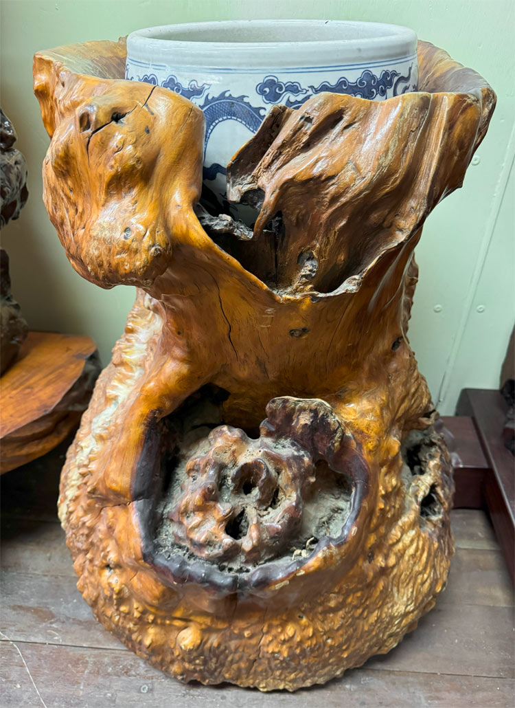 楽天市場】送料無料 自然木 楠 花鉢 展示品 オブジェ H87cm 家具 天然