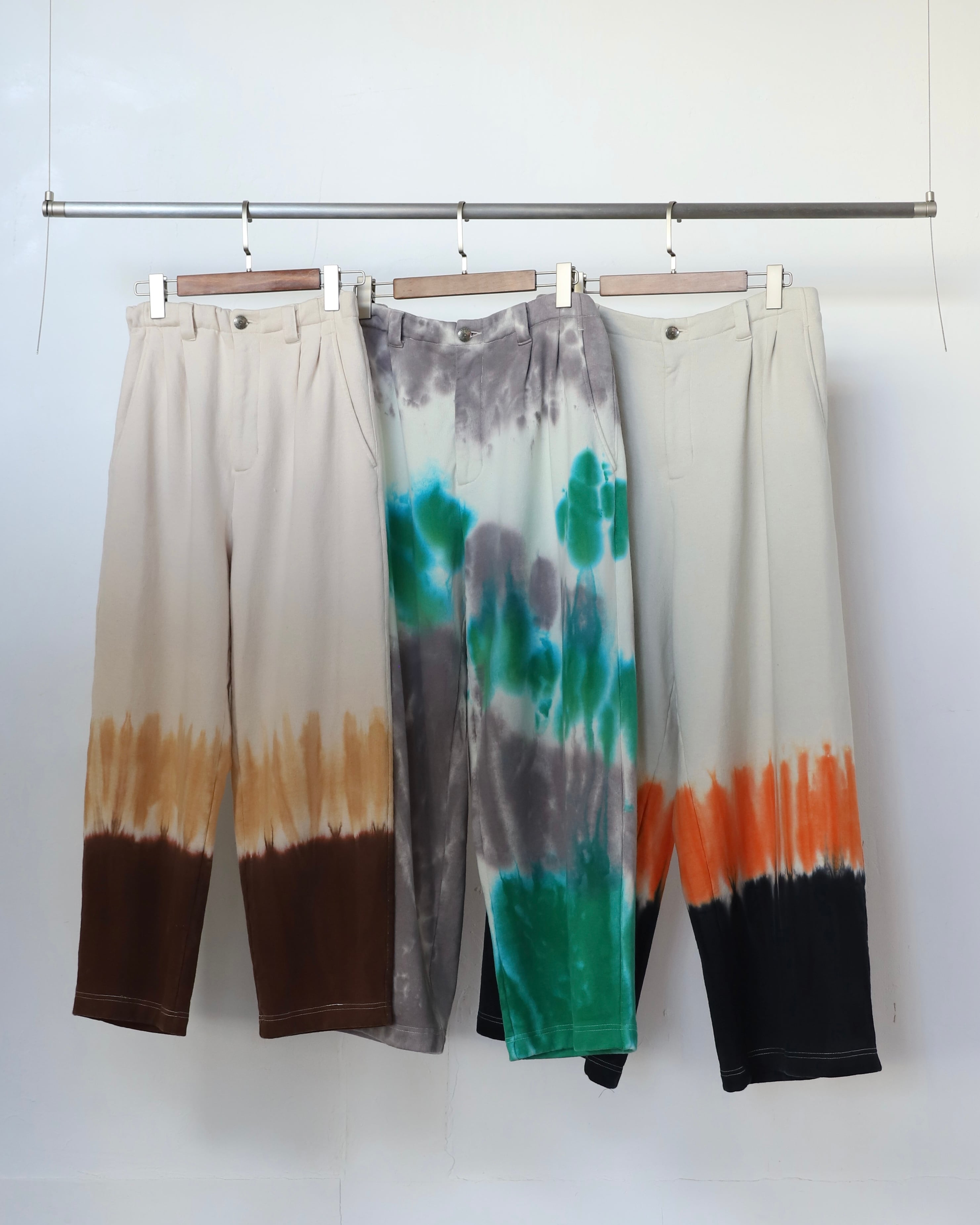 楽天市場】AMBREGLEAM Tiedye Pile Pants アンバーグリーム タイダイ