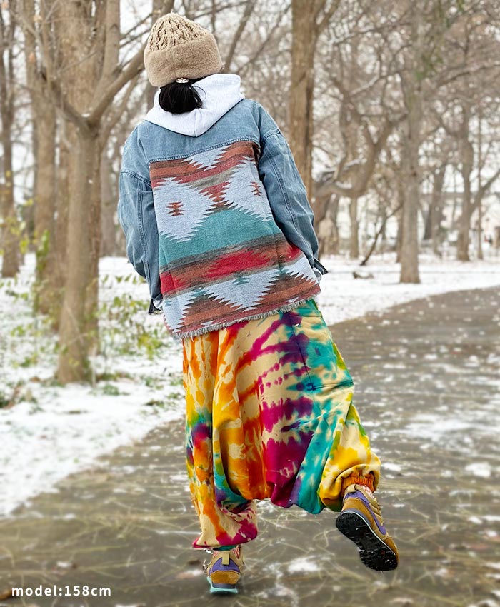 楽天市場】エスニック パンツ あったか メンズ アラジンパンツ 裏起毛