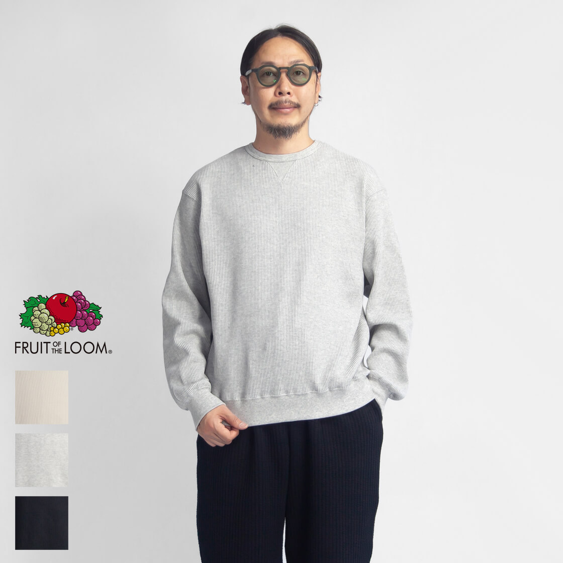 楽天市場】FRUIT OF THE LOOM フルーツオブザルーム ワッフルサーマル