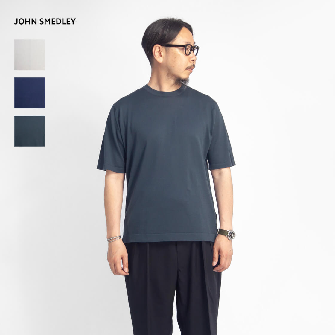 楽天市場】【セール価格】JOHN SMEDLEY ジョンスメドレー S4676 クルー