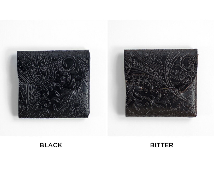 楽天市場】所作 shosa cp3.5 ペイズリー型押し 三つ折り財布