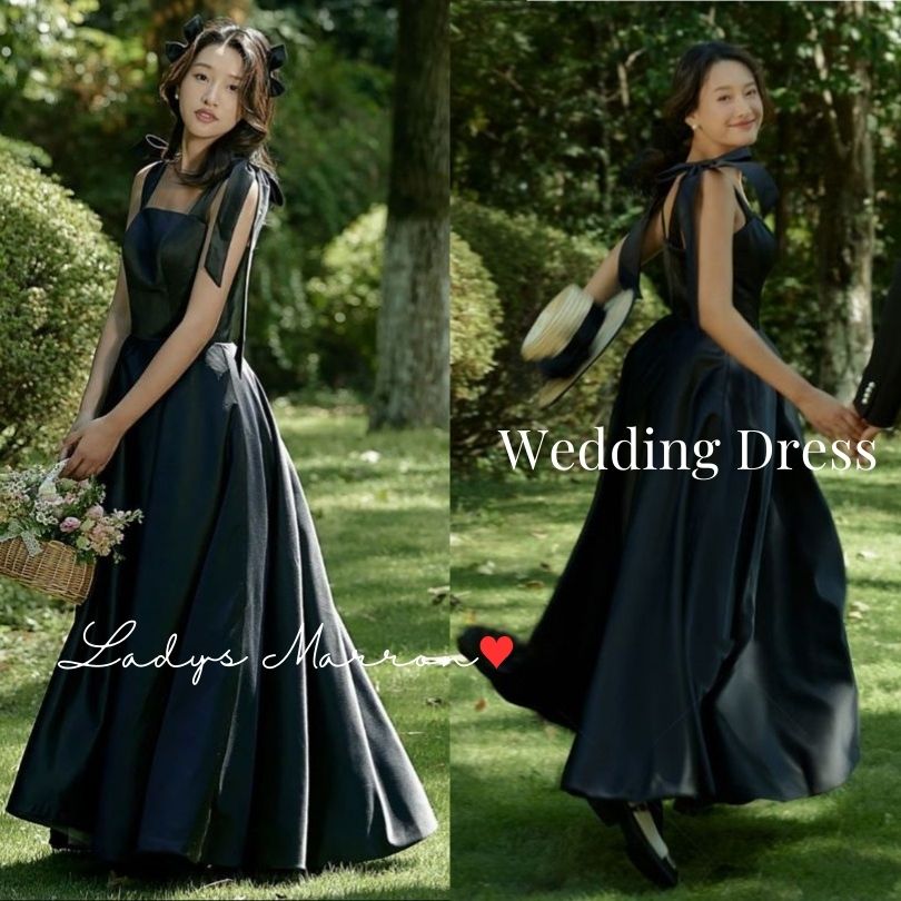 楽天市場】ウエディングドレス ウェディングドレス 黒 前撮りドレス