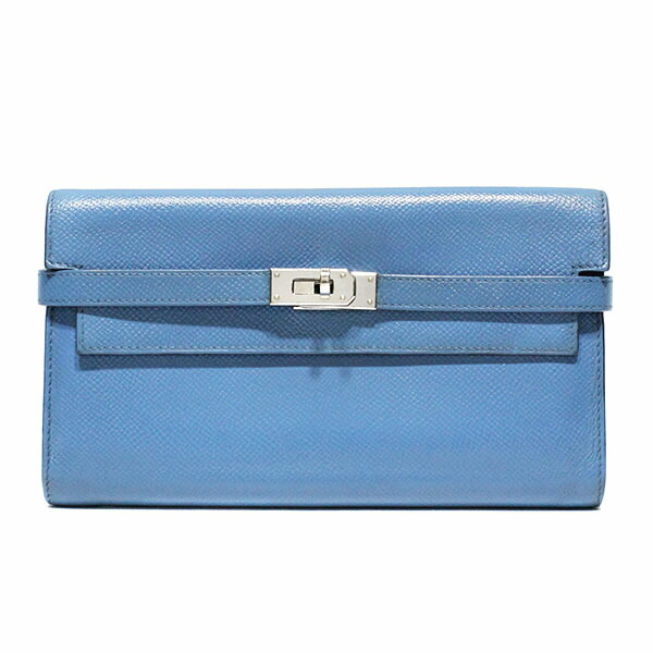 楽天市場】エルメス ケリーウォレット ブルーアトールの通販