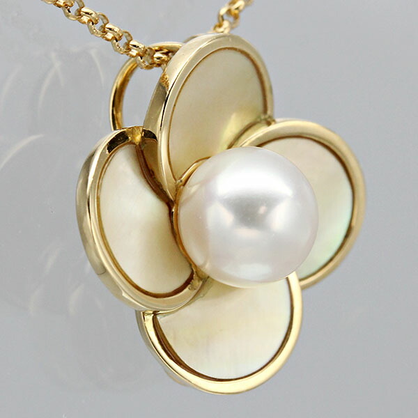 楽天市場】タサキ TASAKI フラワーモチーフ K18YG パール シェル