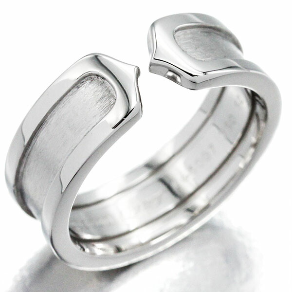 楽天市場】カルティエ Cartier C2 リング K18WG #52 ホワイトゴールド